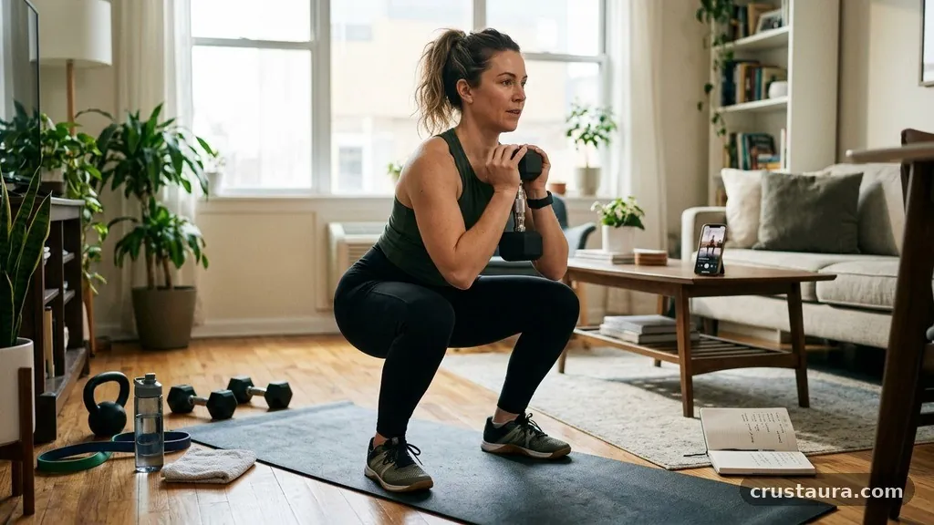 Habit Stacking for Success - Simple Home Workout Plan For Busy Women