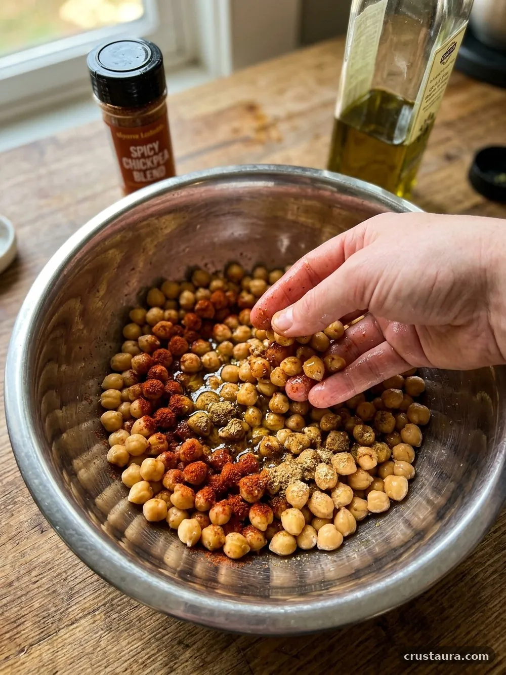 Instructions - Crispy Spicy Roasted Chickpeas Recipe