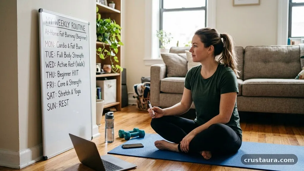 Structuring Your Weekly Schedule - At-Home Fat Burning Workout Routine For Beginners