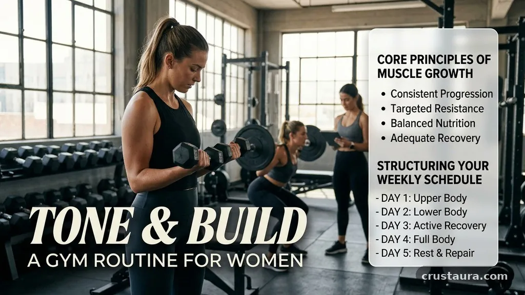 Structuring Your Weekly Schedule - Tone And Build Muscle Gym Routine For Women